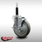 Service Caster 5'' SS Gray Poly Swivel 3/4'' Expanding Stem Caster with Brake SCC-SSEX20S514-PPUB-TLB-34 - alternate 3